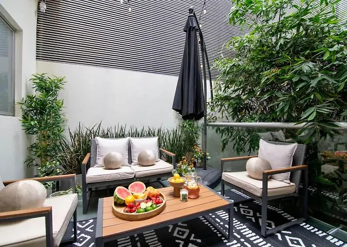 Thoughtfully Curated Condesa With Ac And Terraces Сasa de vacaciones
