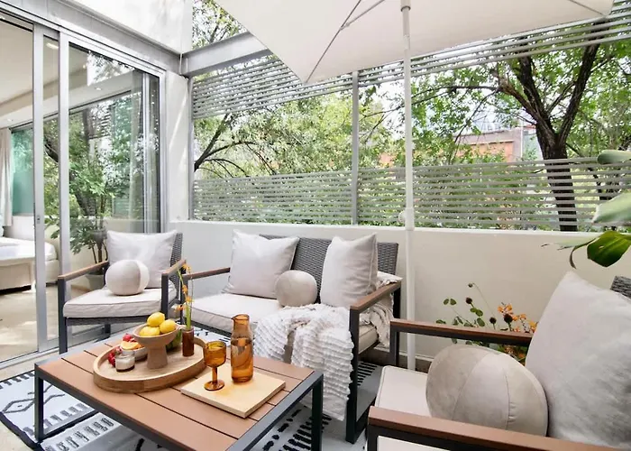 Thoughtfully Curated Condesa With Ac And Terraces Сasa de vacaciones *