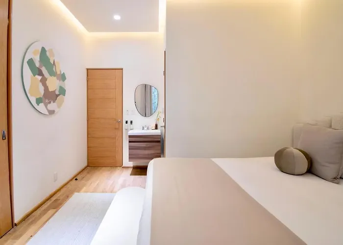 Thoughtfully Curated Condesa With Ac And Terraces Сasa de vacaciones
