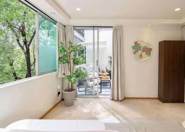 Thoughtfully Curated Condesa With Ac And Terraces *