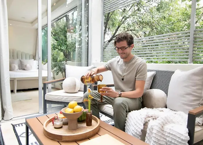 Сasa de vacaciones Thoughtfully Curated Condesa With Ac And Terraces