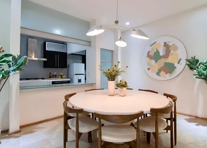 Сasa de vacaciones Thoughtfully Curated Condesa With Ac And Terraces